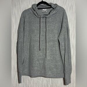 ZYIA Women's Gray Sweatshirt Hoodie